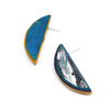 Diam Slice Earrings, Blue