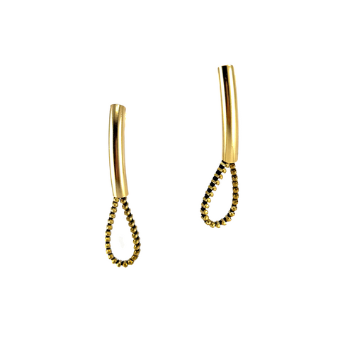 Dew Drop Earrings, Gold