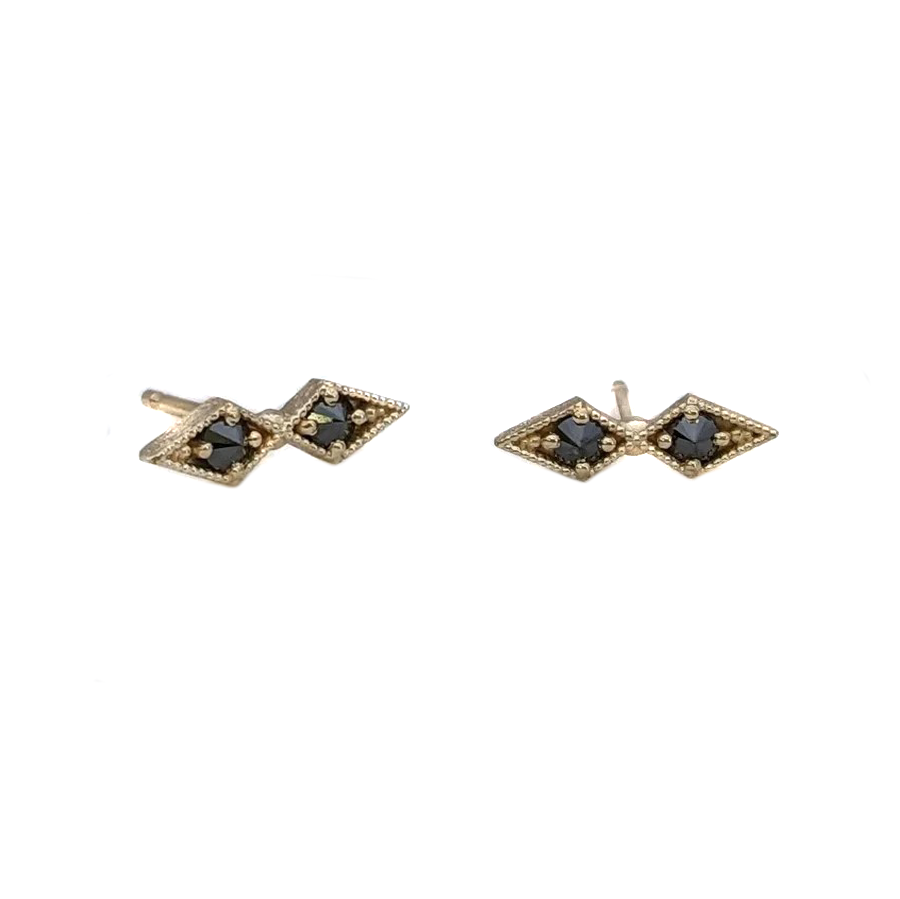 Black Diamond Earrings White Gold Fine Earrings for Sale - eBay