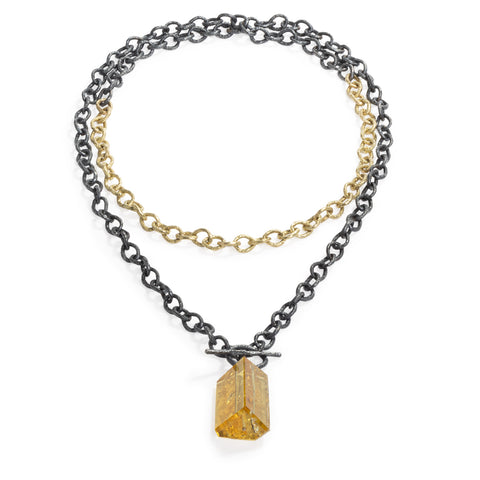 Raw You Gold Beryl Necklace