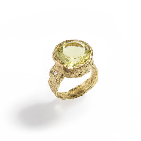 Sunshine Ring, Lemon Topaz