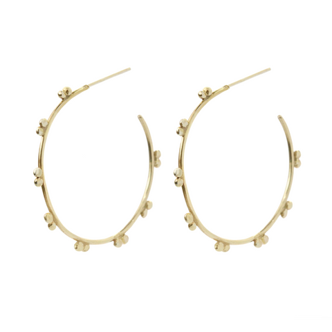 Gold Marais Hoop Earrings