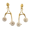 The Crossroads Bone Disc Earrings