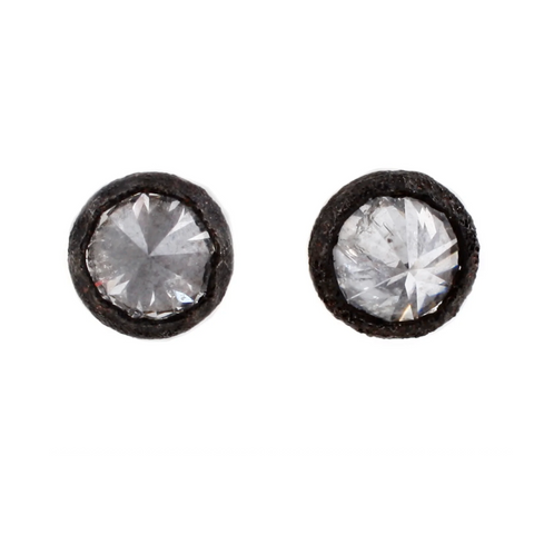 Inverted Diamond Stud Earrings
