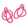 Pearl Sketch Studs, XL, Pink