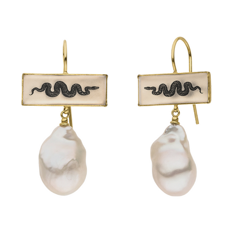 Baroque Pearl Drop Earhangers