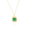 Emerald Petra Pendant Necklace