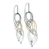 Feather Teardops Hook Earrings, Ombre (Mini)