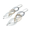 Feather Teardops Hook Earrings, Ombre (Mini)