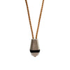 Resurgam Necklace, Silver,  Tan