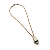 Resurgam Necklace, Silver,  Tan