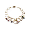 Vertigo Bracelet Mini, Gold & Tourmaline