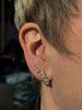 X Legacy Mixed Diamond Scatter Stud Earrings