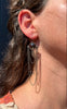 Smokey Quartz Chain Drape earrings