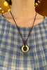 Portal Necklace, Brass, Scarlet