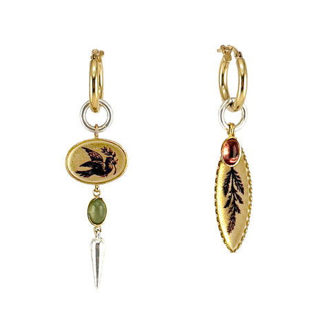 Nature Hoop Earrings