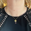 Droplet Magnolia Necklace, Tourmaline