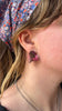 MAX Folded Studs, Medium, Midnight Pink