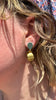2pc Bloom Baubles, Small, Evergreen / Brass