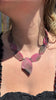 Exposed Ovals with Pendant, Midnight Pink