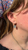 Concave Oval Diamond Earrings