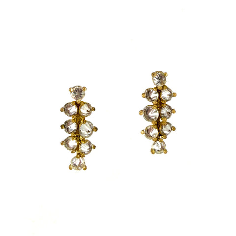 Inverted Diamond Stud Earrings