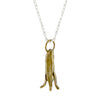 Primrose Charm Necklace, Bronze