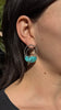 Double Arc Studs, Gem Silica