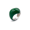 Green Chubby Heart Ring