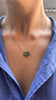 Concave Inverted Diamond Pendant Necklace