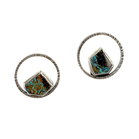 Shattuckite Circle Studs