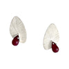 Ruby Pinned Briolette Earrings