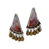 Strawberry Agate & Druzy Tears Earrings
