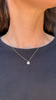 Diamond Slice Pendant Necklace