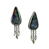 Moss Agate Fringe Earrings