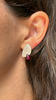Ruby Pinned Briolette Earrings