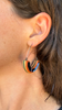 Reversible Arc Hoops, Blue / Orange