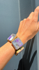 Reversible Gem Links Bracelet, Purple