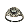 Pinwheel Flower Signet, Topaz