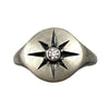 Star Signet, White Sapphire