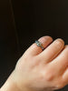 Vintage Nail Ring with Black Diamond