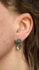 Gem Flip Studs, Greens