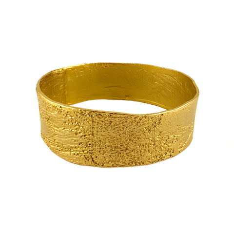 Woven Canyon Etched Bangle, Wide, Medium