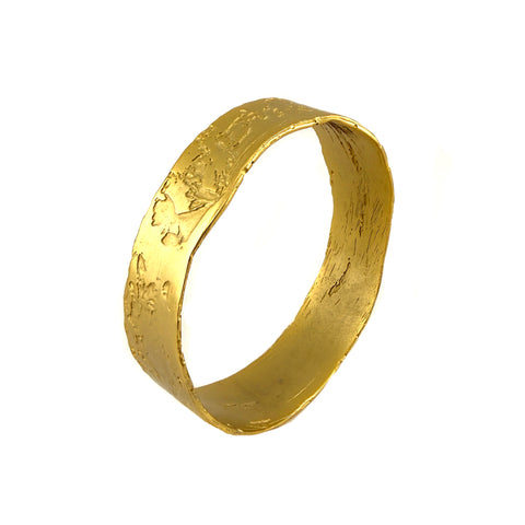 Woven Canyon Etched Bangle, Wide, Small