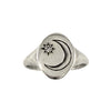 Moon & Star Stone Signet