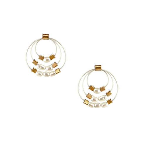 Trinity Post Earrings, Multiple Colors