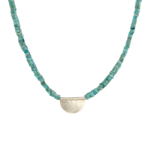 Turquoise Shield Choker Necklace