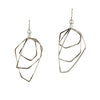 Large Forged Polygon Earrings