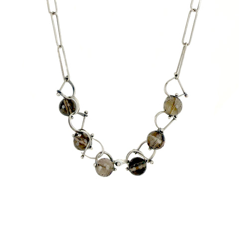 Bridle Necklace, Smoky Topaz