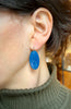 Oval Dangles, Blue